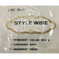 VINTAGE *NEW* 1960's Men's STYLEWISE Cream Dress Shirt 100% Nylon Size 14-32