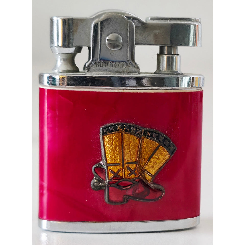 VINTAGE *NEW* 1956 Royal Star Japanese Super Lighter Red with Yellow Boots
