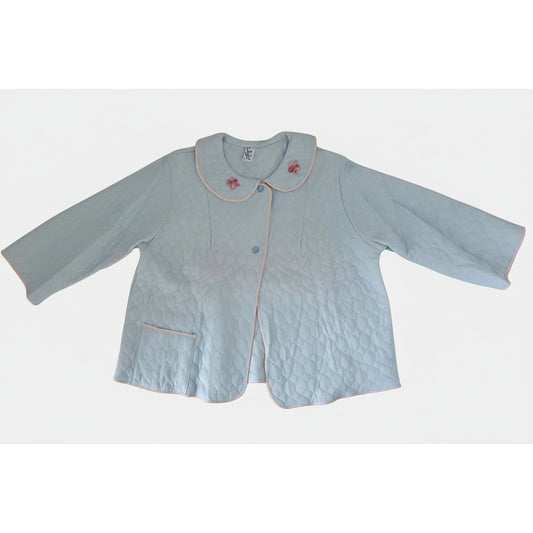 VINTAGE *NEW* 1960's Countess Layne Women's Light Blue Pajama Top Size S USA