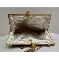 VINTAGE *NEW* 1960's Hand-Made Fancy Beaded Purse Green