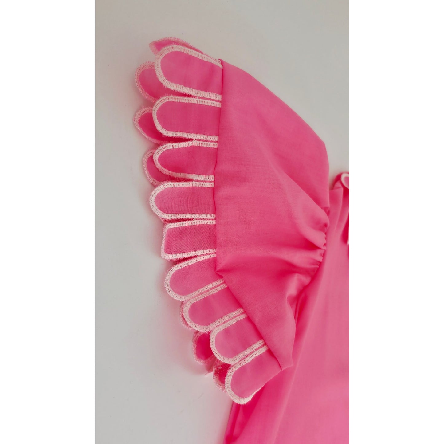 VINTAGE *NEW* 1960's Kayser Women's Hot Pink Button Down Dress Size S