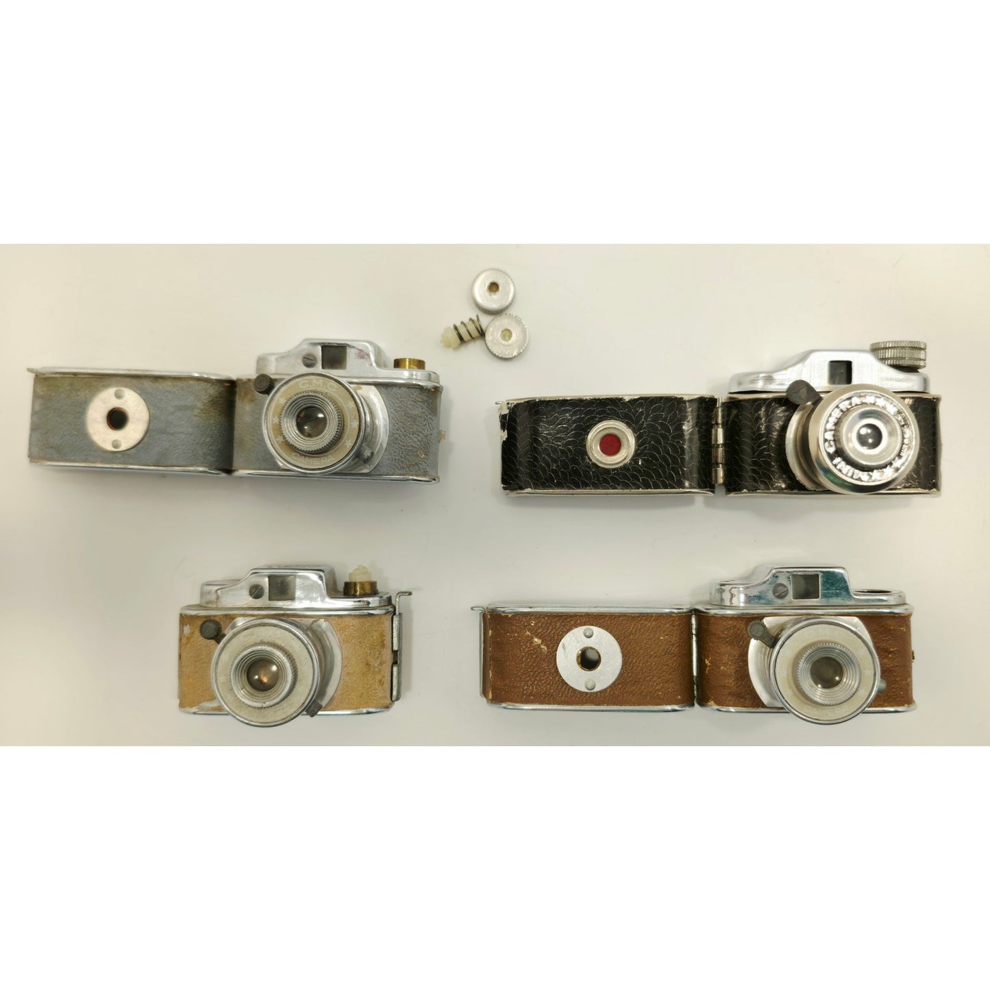 VINTAGE 1950's Set of 4 Micro Mini Cameras Made in Japan (Needs Lovin)