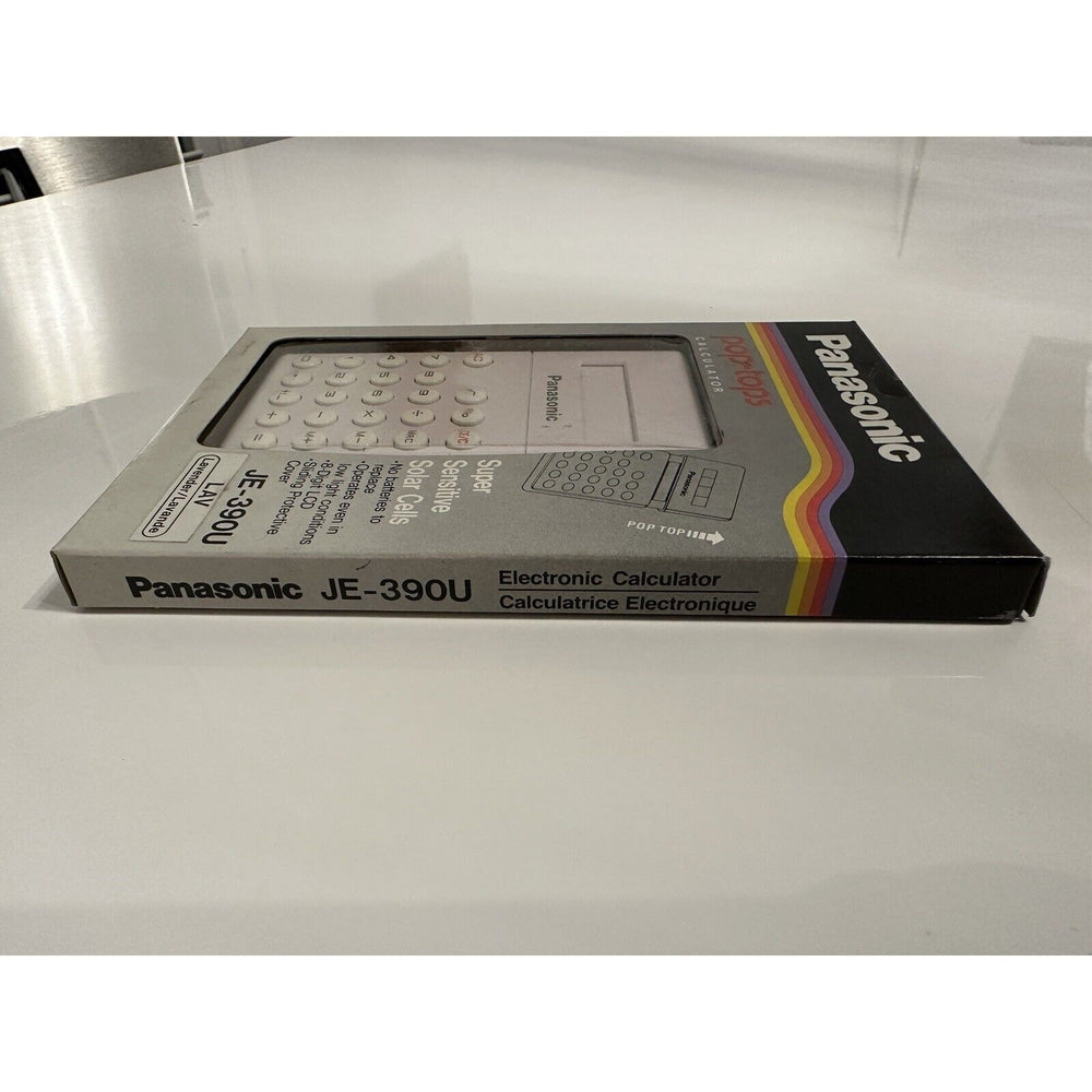 VINTAGE *NEW* Panasonic JE-390U Solar Powered Calculator Japan
