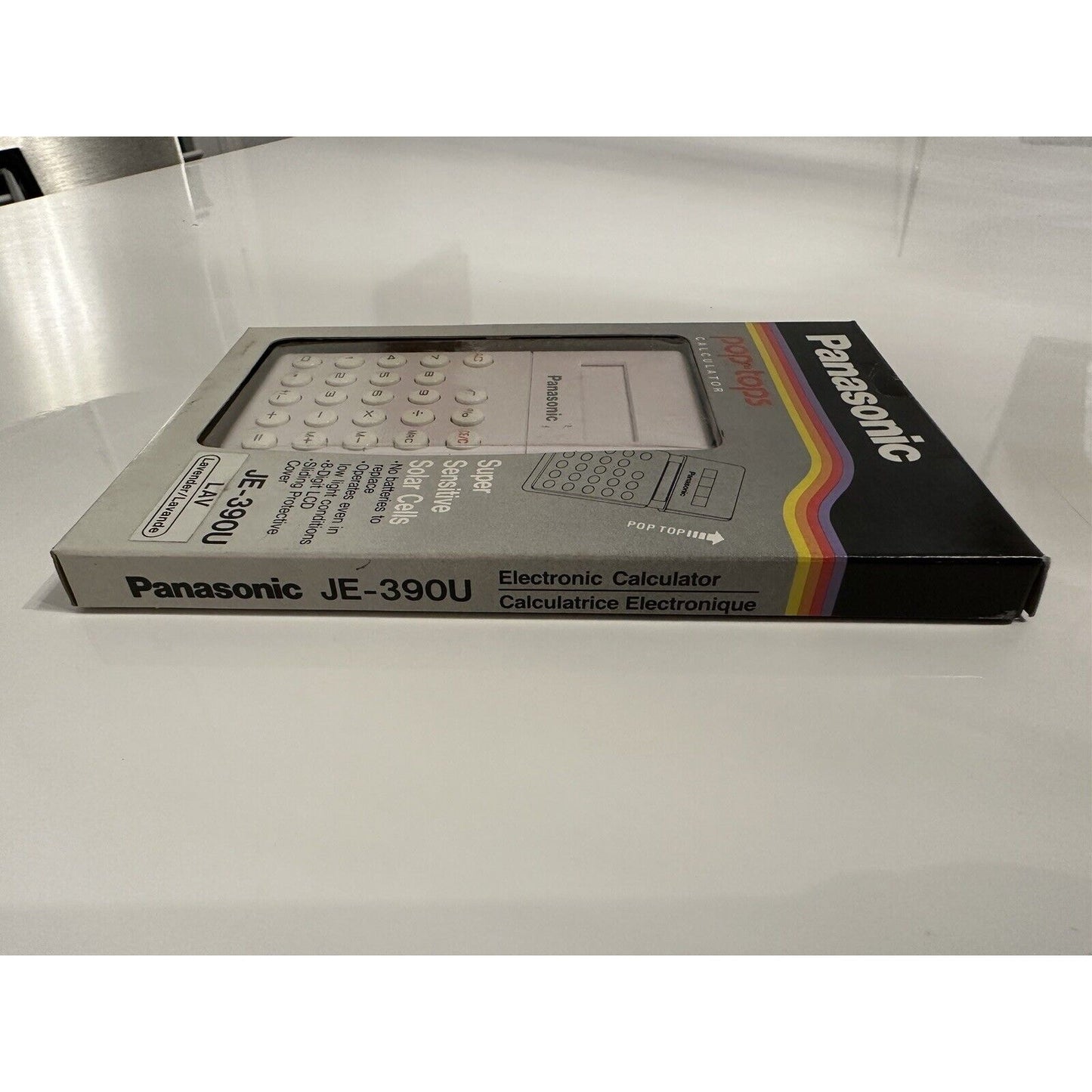 VINTAGE *NEW* Panasonic JE-390U Solar Powered Calculator Japan