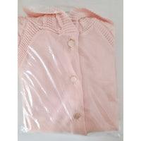 VINTAGE *NEW* 1960's Women's Light Pink Sweater w/Collar 100% Nylon Size 38