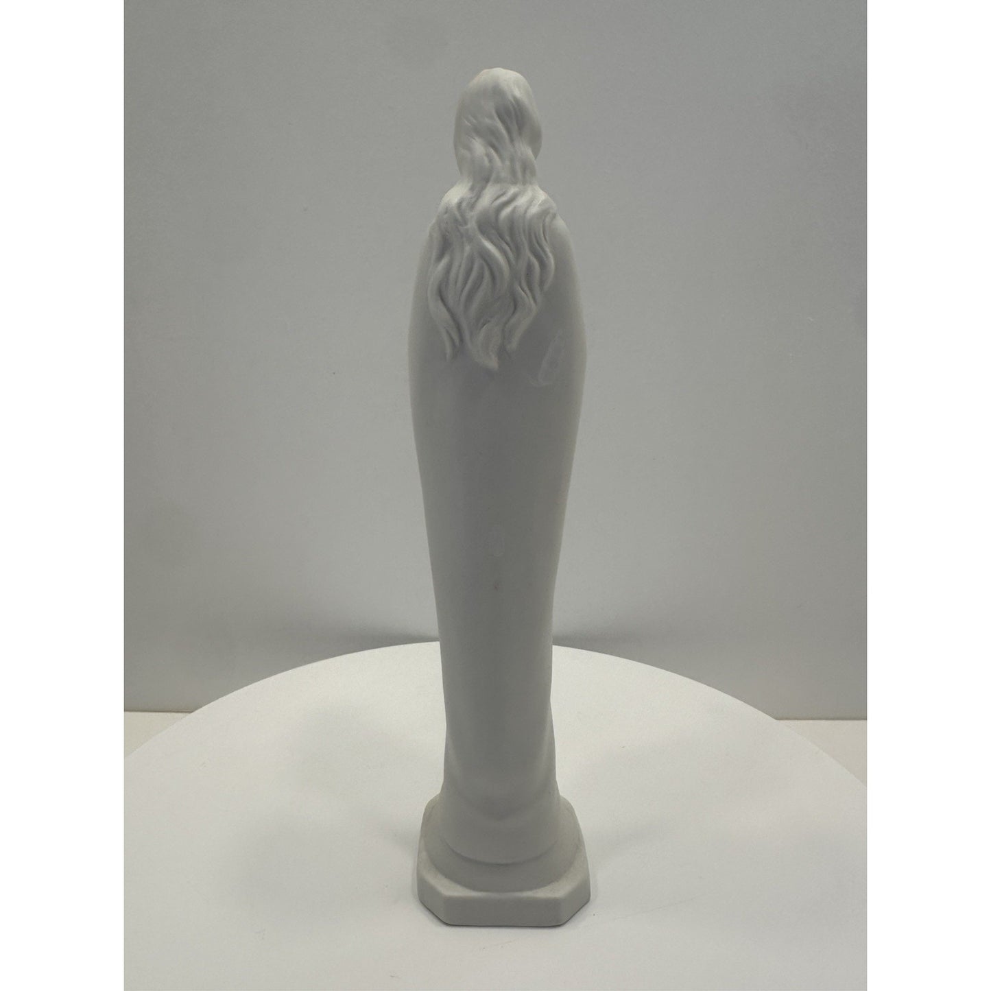 VINTAGE *NEW* 1950's White Standing Praying Lady with Long Hair Figurine