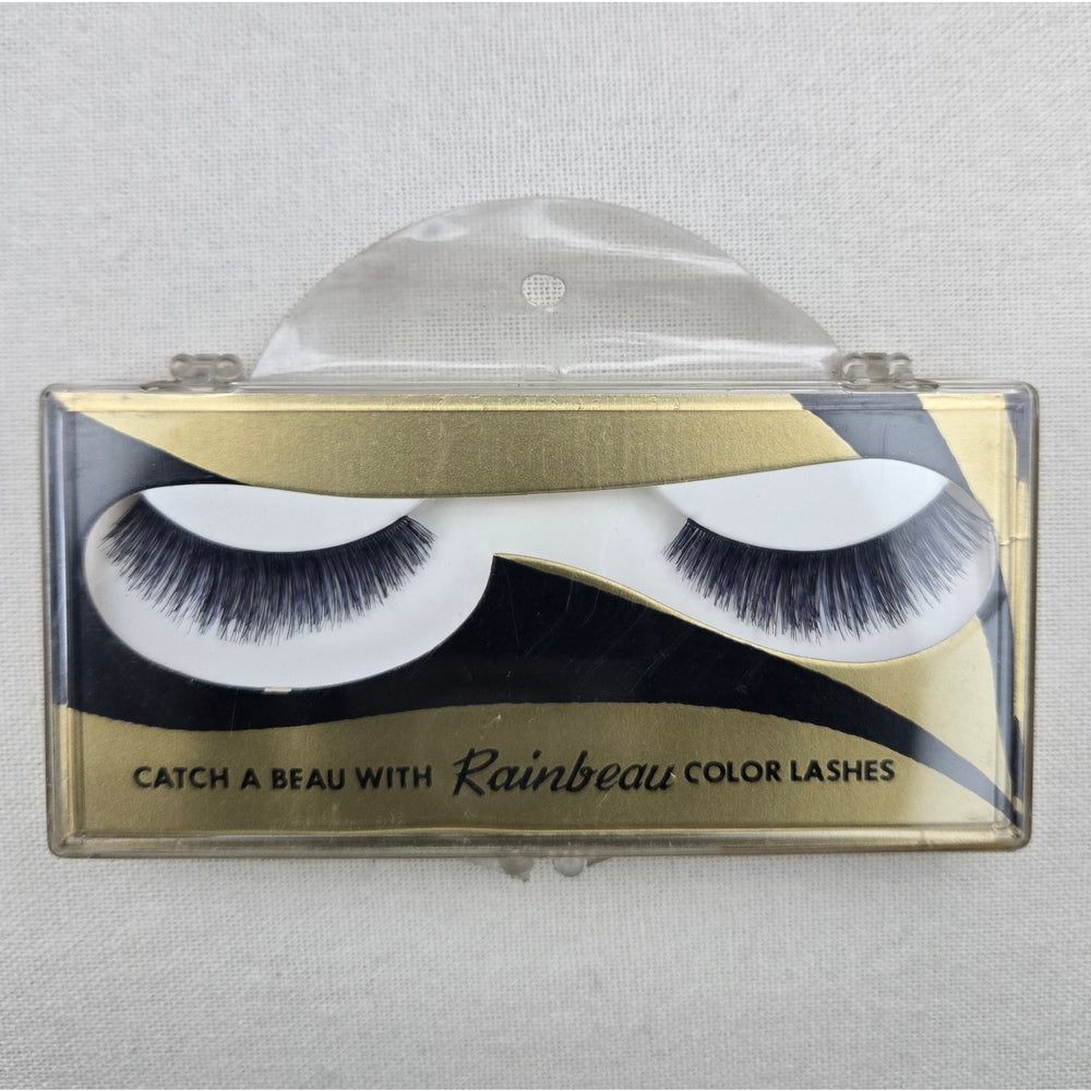 VINTAGE *NEW* 1960s Jija Blue Glow 100% Human Hair Curved Eye Lashes