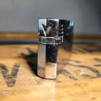 VINTAGE *NEW* 1950's Citation Silver Textured Lighter Japan