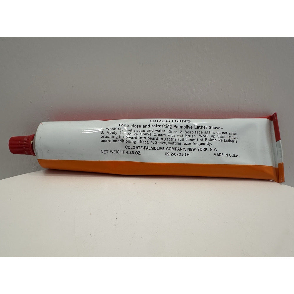 VINTAGE *NEW* 1970's Palmolive Lather Shaving Cream Giant Tube in Box
