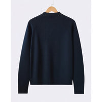 VINTAGE *NEW* 1960's Women's Navy Hand Loomed 100% Virgin Wool Sweater Size 40