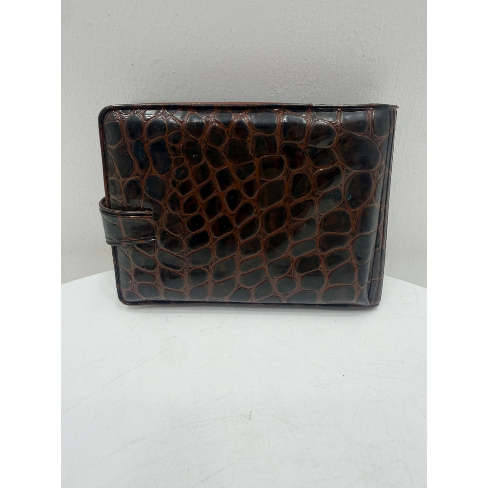 VINTAGE 1970's Stacy Bi-Fold Coin/Photo/Cash Snake Print Wallet