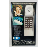 VINTAGE *NEW* 1970's GTE White Flip-Phone Telephone
