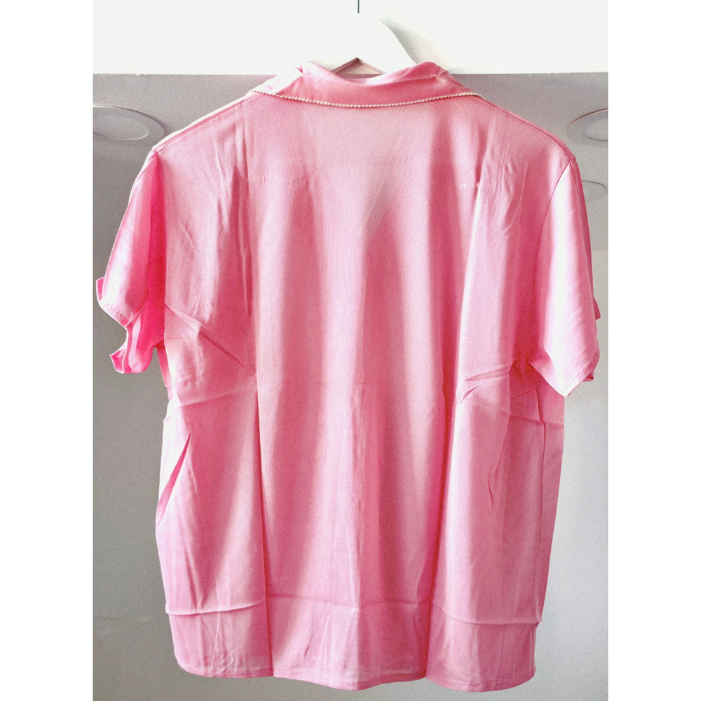 VINTAGE *NEW* 1960's  Women's Pink Pajama Set 100% Acetate Size 40