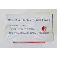 VINTAGE *PRISTINE* 1970's Westclox Cream Alarm Clock Electric Model 22189 Bold II