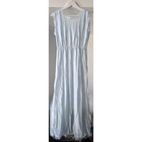 VINTAGE *NEW* 1960's Women's Light Blue Nightgown with White Lace 100% Nylon Size L