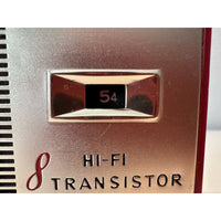VINTAGE *NEW* Grand Prix Deluxe Hi-Fi Red Transistor AM Pocket Radio