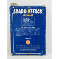 Atari 1982 Shark Attack Video Game NOS Open Box with Wear Unsold Dealer Stock