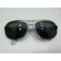 VINTAGE *NEW* 1970's Glam Unisex Gradient Frame w/Gray Lenses Sunglasses