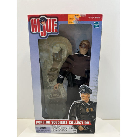 VINTAGE 2000 GI Joe German Panzer Tank SergeantMajor Foreign Soldiers Collection