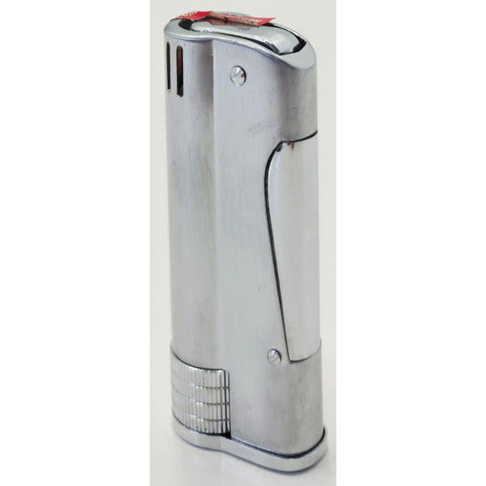 VINTAGE *NEW* 1960's Continental Butane Kwik-Fill Silver Lighter Japan