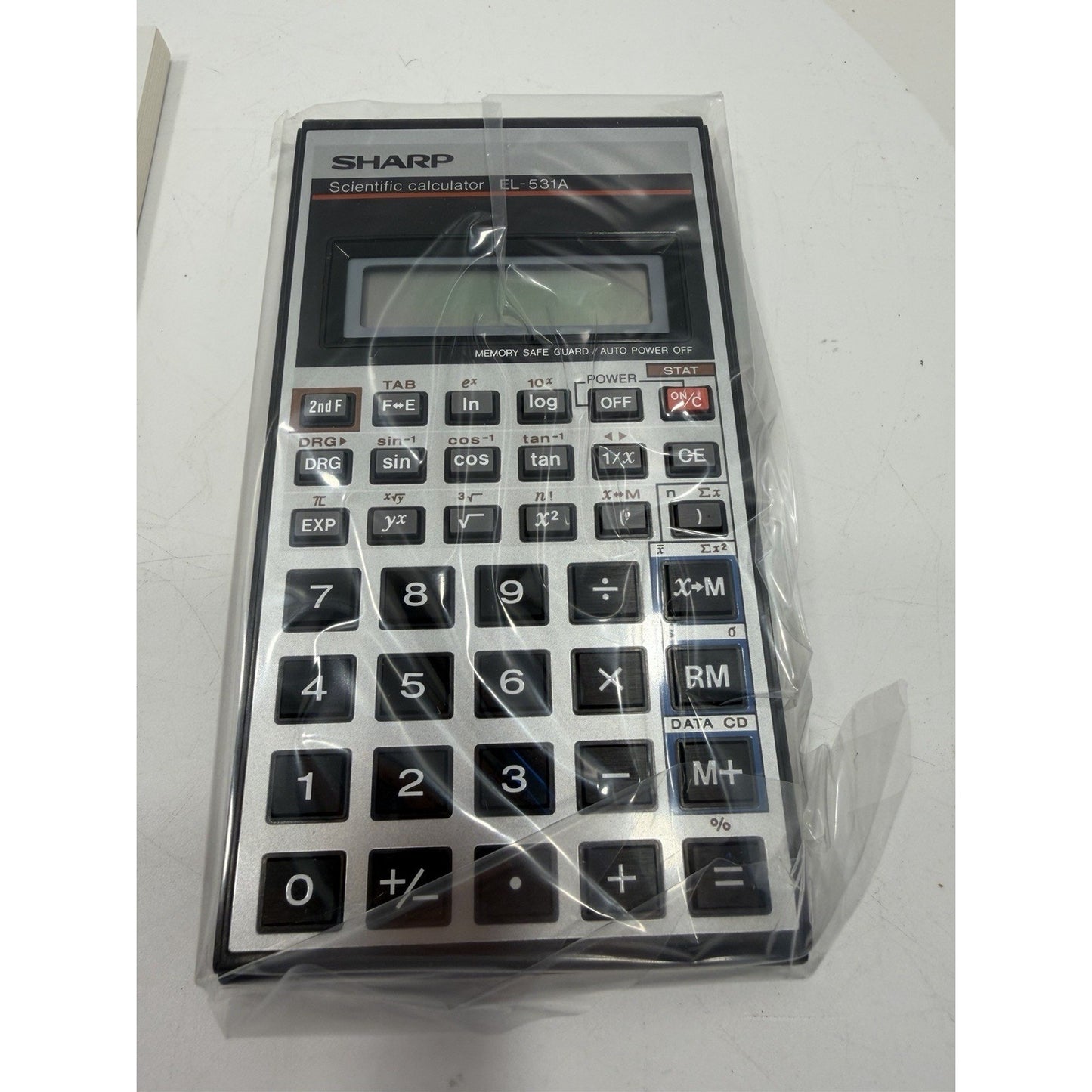 VINTAGE *NEW* 1980's Sharp EL-531A with Textbook Scientific Calculator
