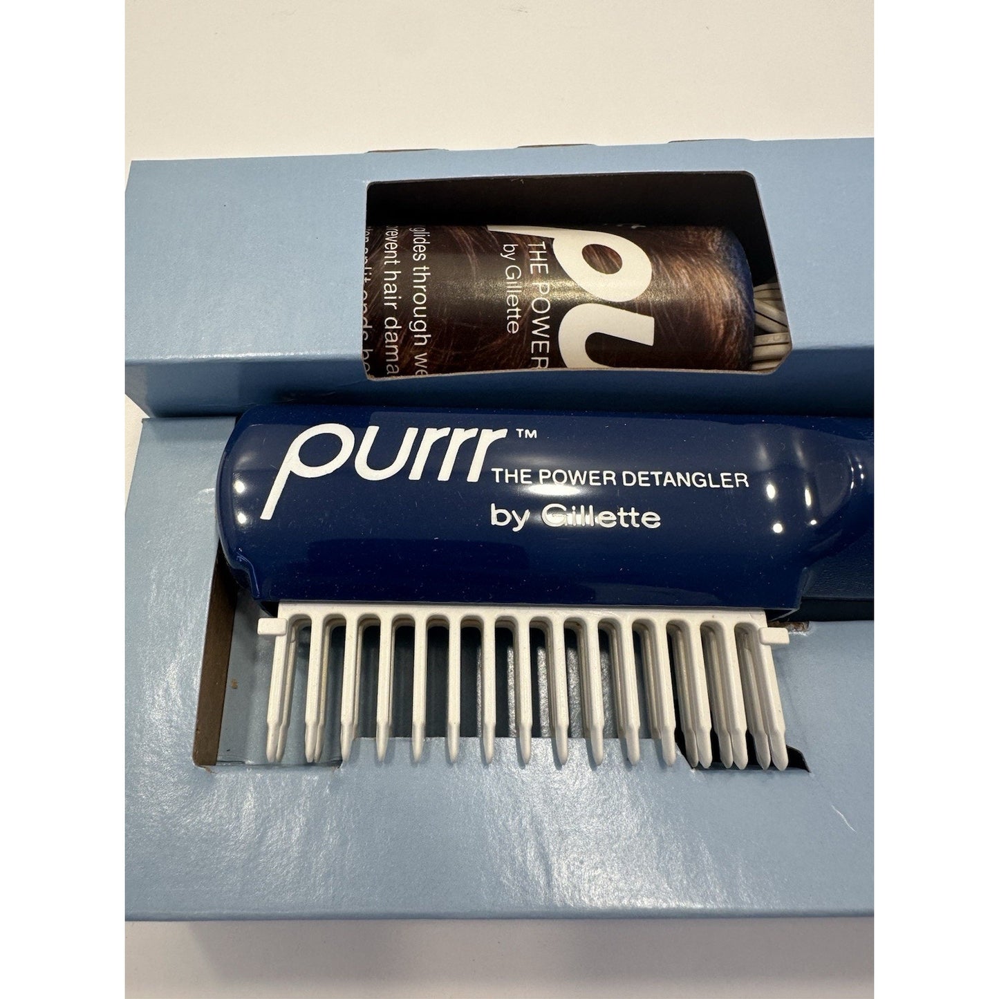 VINTAGE *NEW* 1970's Gillettte AC-1 Purrr Power Electric Detangler Comb