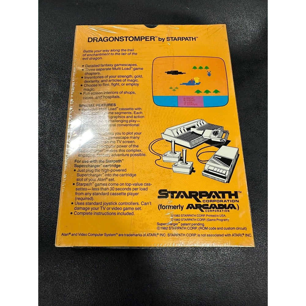 VINTAGE *NEW* ATARI Dragonstomper (Supercharger Video Game) Sealed