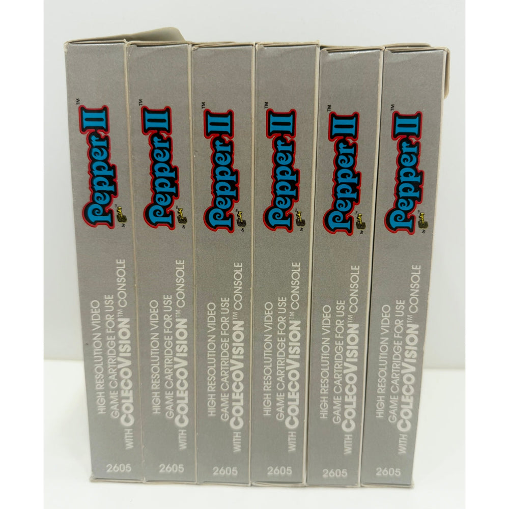 ColecoVision 1983 Pepper II Game NOS Original Set Sealed Damaged Stuck