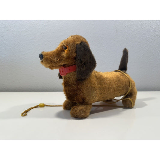 VINTAGE *NEW* Dachshund Leashed Walking Barking Collared Dog