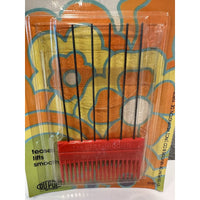 VINTAGE *NEW* 1970's Red DuPont Lift and Comb Nylon Hair Styler w/Case