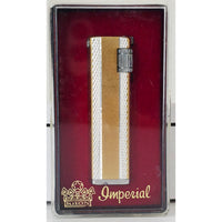 VINTAGE *NEW* 1950's Kron Imperial Yellow and Silver Lighter Japan