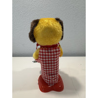 VINTAGE *NEW* 1960's Drummer Pup Mechanical Wind Up Metal Toy