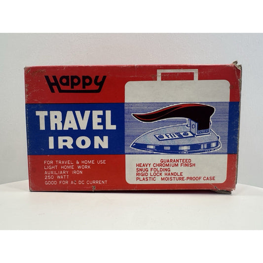 VINTAGE *NEW* 1960's Happy Travel 250 Watt Iron