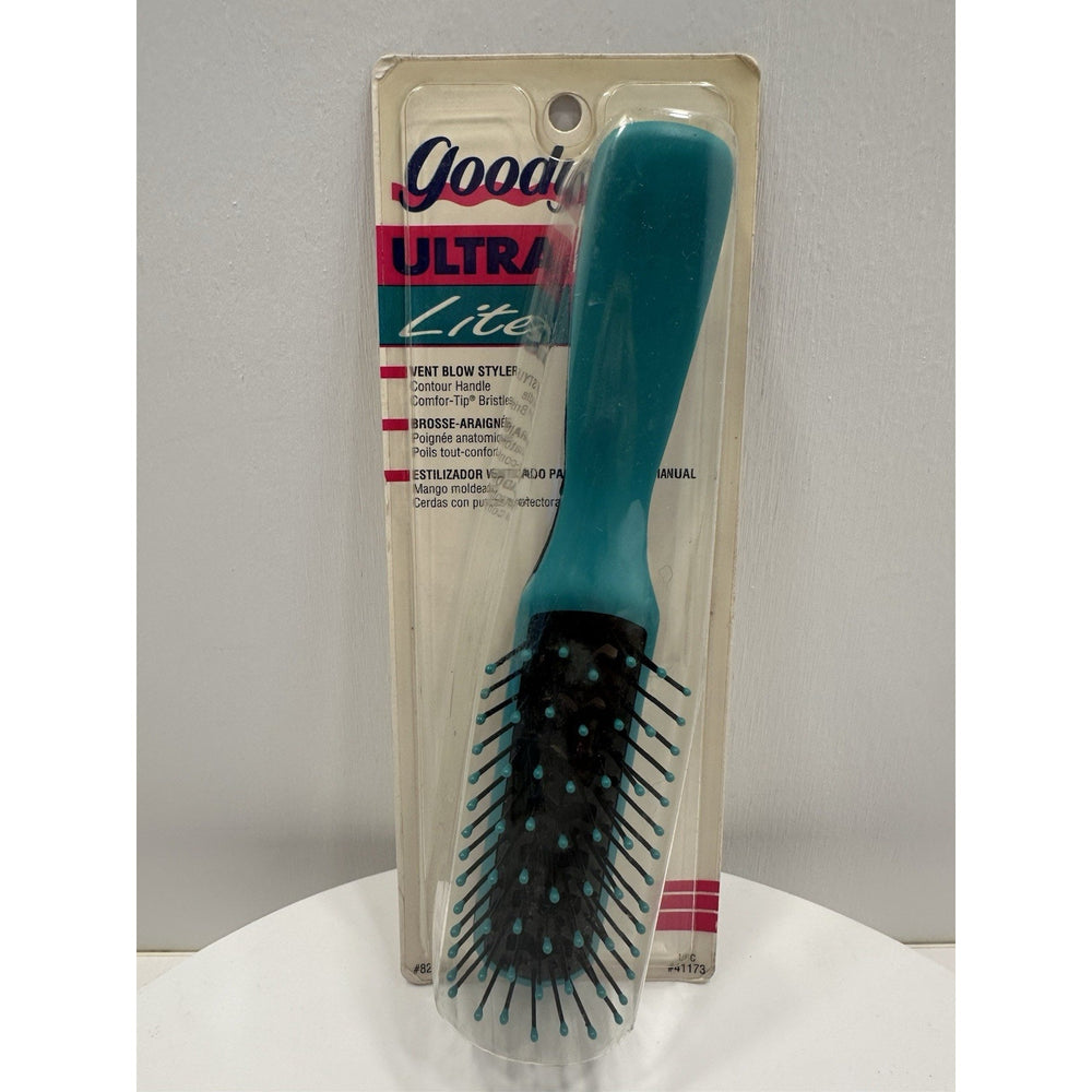 VINTAGE *NEW* 1992 Goody #8220 Ultra Lite Vent Blow Styler Brush - Aqua