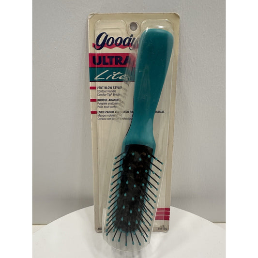 VINTAGE *NEW* 1992 Goody #8220 Ultra Lite Vent Blow Styler Brush - Aqua