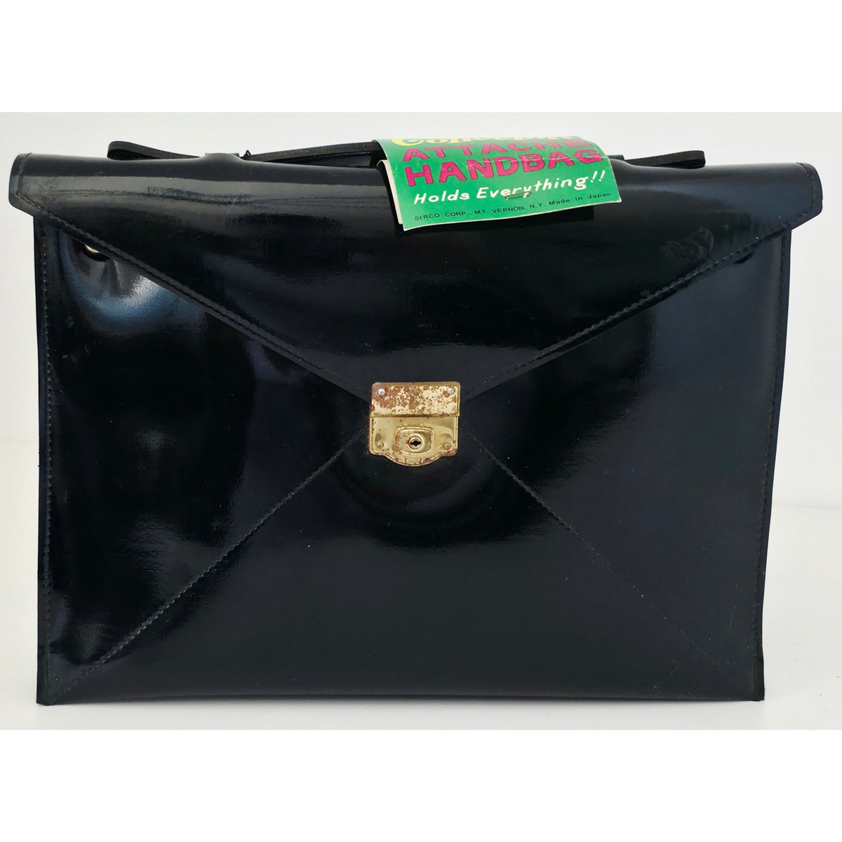 VINTAGE *PRISTINE* 1960's McDuff Black Travel Bag with Key 'The Collector' Japan