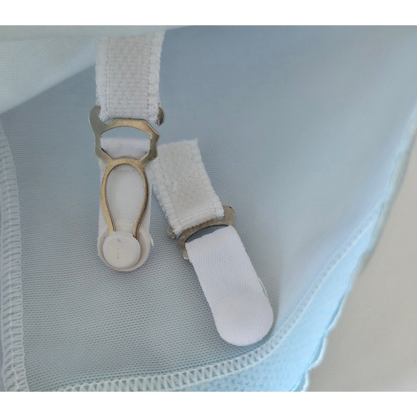 VINTAGE *NEW* 1960's Women's Light Blue High-Waisted Girdle with/Garters Size L
