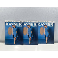 VINTAGE *NEW* Kayser Hosiery-Seamless-Spice Tint-1pair-Sz9.5M X 3