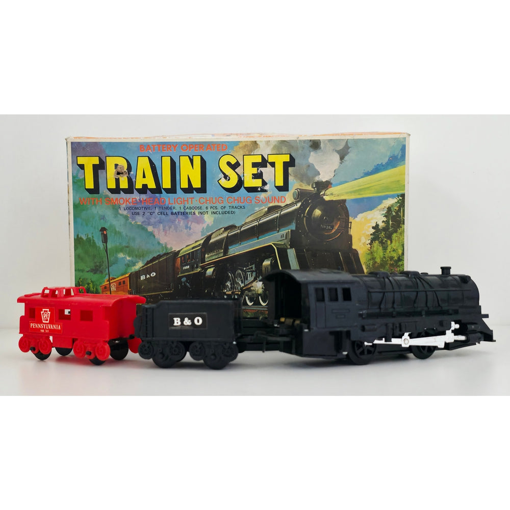 VINTAGE *NEW* 1980's Louis Marks Model # M 1030 B&O Battery Operated Train Set