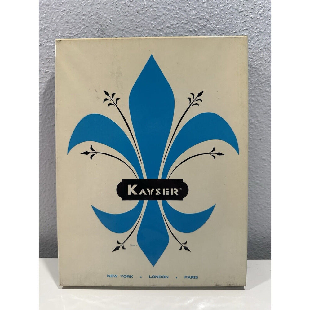 VINTAGE *NEW* Kayser Hosiery Seamless Mesh-Clear Beige Sz9.5L X 4