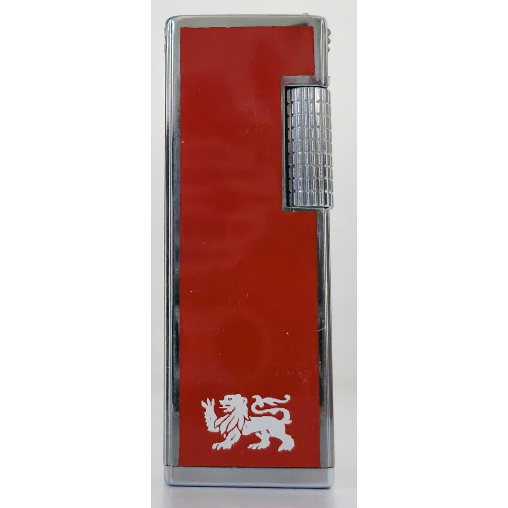 VINTAGE *NEW* 1960's Supreme Red Gas Lighter with Dragon in Original Box USA