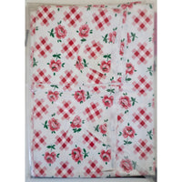 VINTAGE *NEW* 1960's Heavyweight Plastic 52" X 52" Tablecloth USA