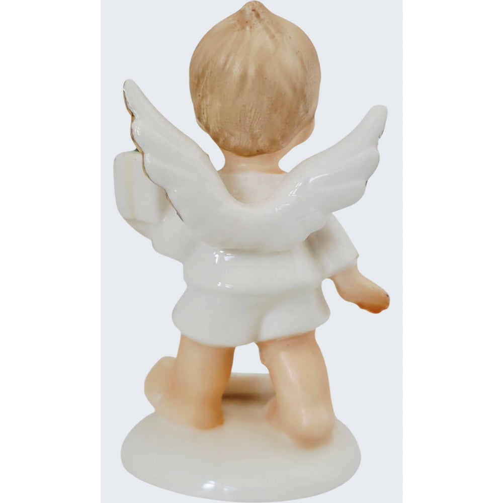 VINTAGE *NEW* 1960's December Birthday Angel Figurine Porcelain Made in Japan