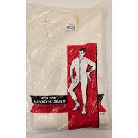 VINTAGE *NEW* 1970's Men's Outerwear (Long johns) Cream 100% Cotton Size M (38-40)