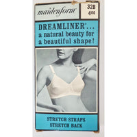 VINTAGE *NEW* 1970's Maidenform P9016 Tricolastic Lace Stretch White Bra 32 B