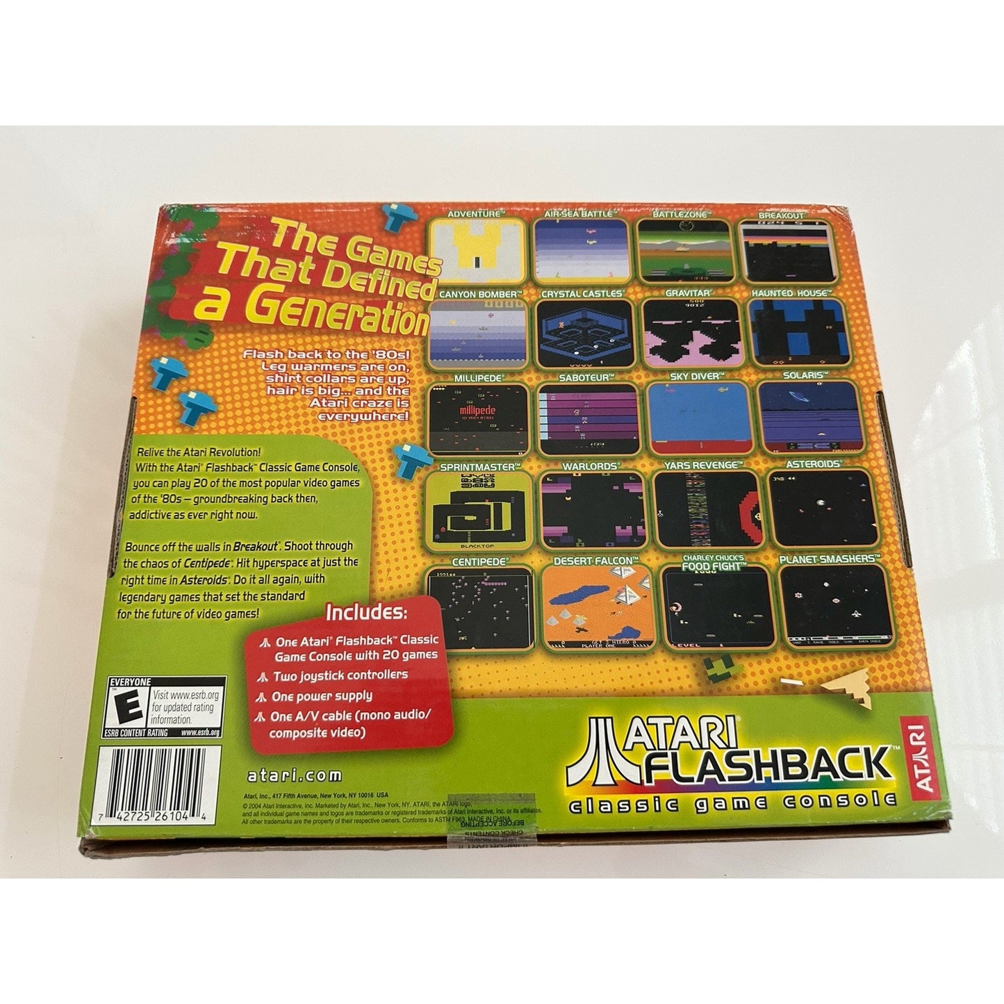 VINTAGE *NEW* 1980's Atari Flashback Classic 20 Game Console Launch Edition