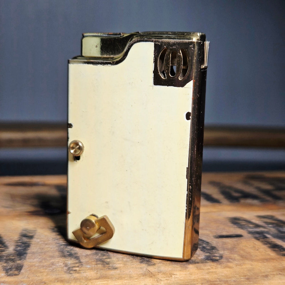 VINTAGE *NEW* 1960's Ron Imperial Checkered Kitty Cat Lighter Japan