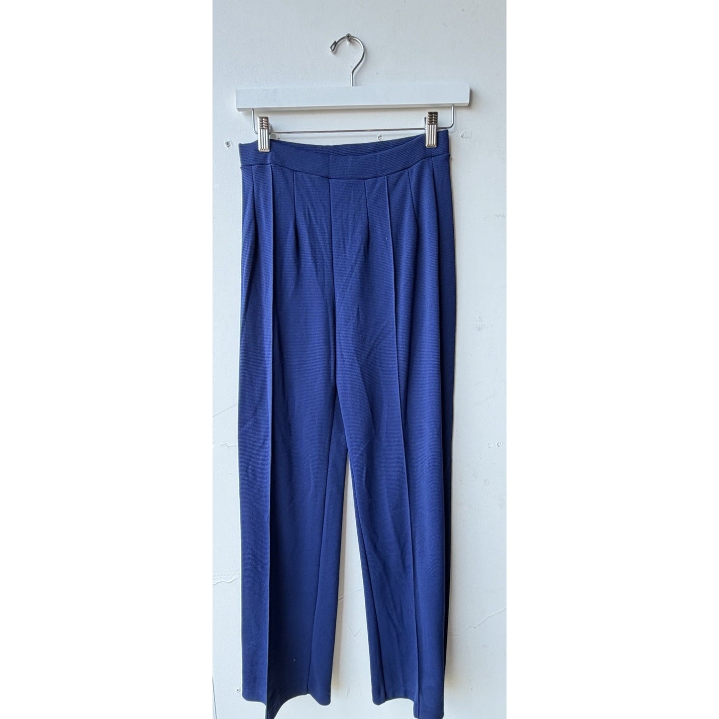 VINTAGE *NEW* 1960's Women's Navy Blue Stretch Double Knit Nylon Pants Size 12