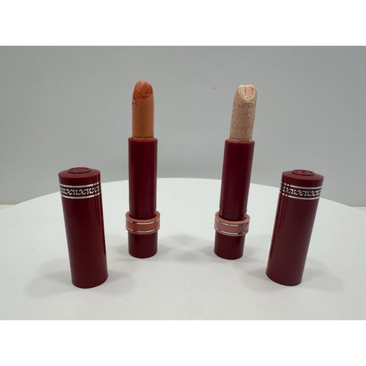 VINTAGE *NEW* 1970's Cutex Peach Creme & Pink Lemonade Lipsticks USA