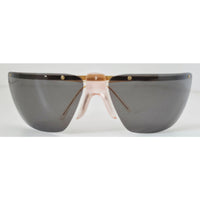VINTAGE *NEW* 1970's Gray Lens with Gold Arm and Pink Bridge Sunglasses